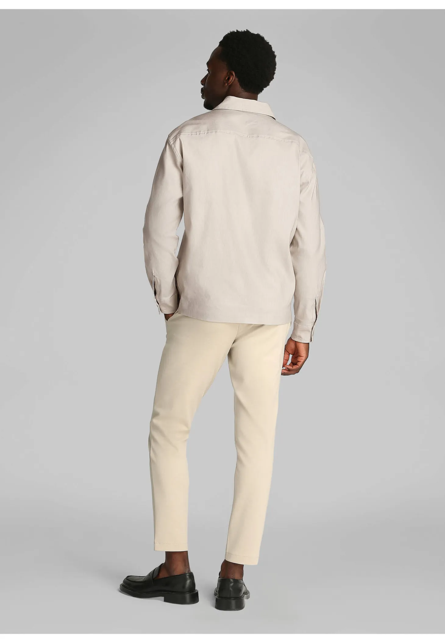 Herren Hemd LINEN LYOCELL STRETCH OVERSHIRT