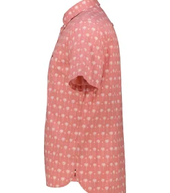 Herren Hemd MINI PALM PRINT SF SHIRT Slim Fit Kurzarm