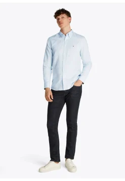 Herren Hemd mit Leinen LINEN BLEND SOLID RF SHIRT