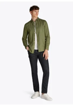 Herren Hemd mit Leinen LINEN BLEND SOLID RF SHIRT