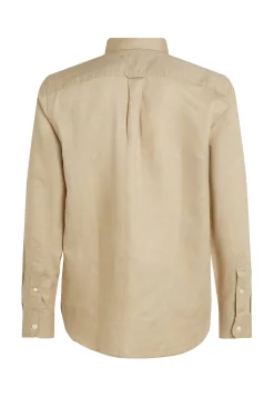 Herren Hemd mit Leinen LINEN BLEND SOLID RF SHIRT