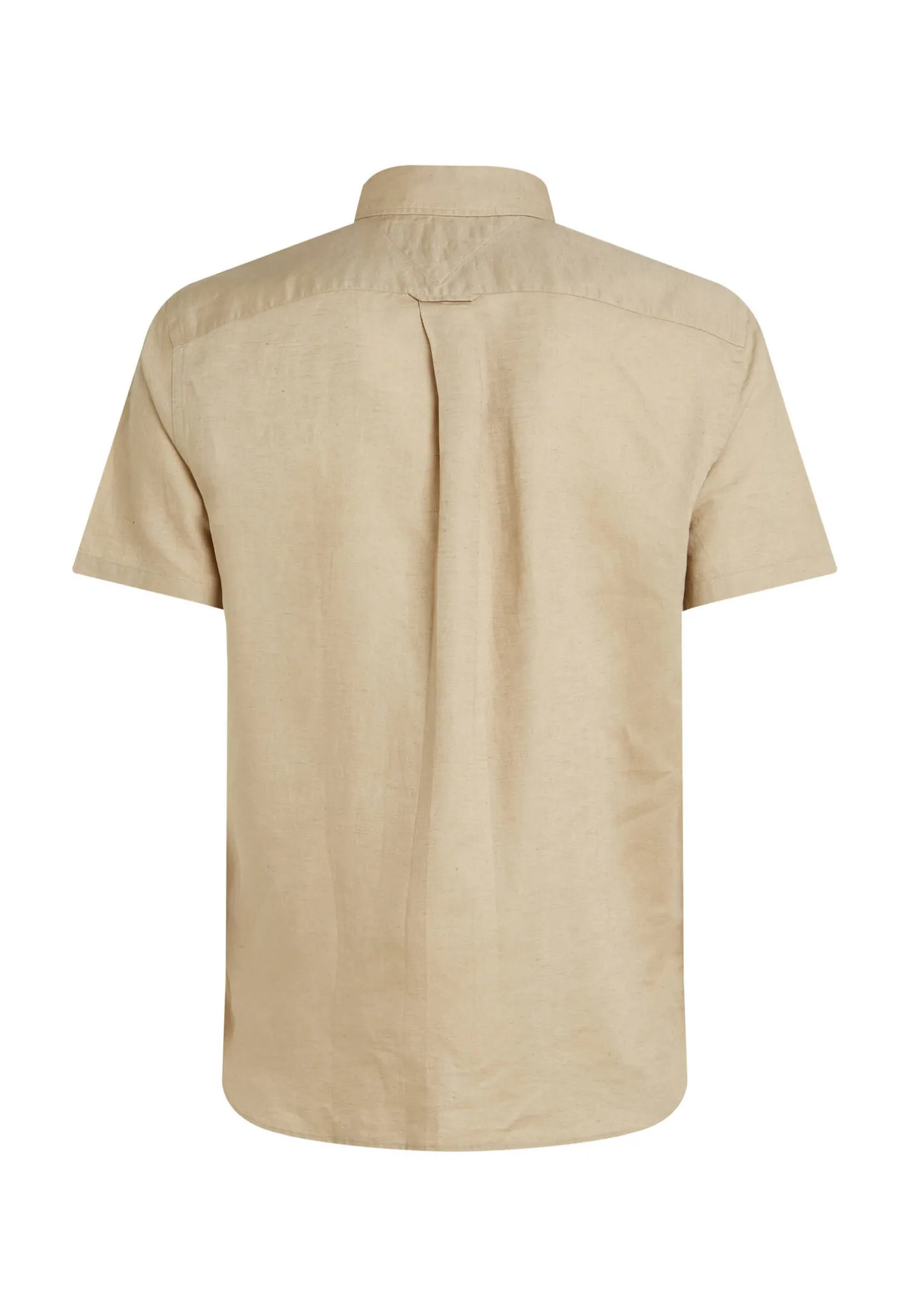 Herren Hemd mit Leinen LINEN BLEND SOLID SS RF SHIRT