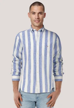 Herren Hemd mit Leinen Regular Fit