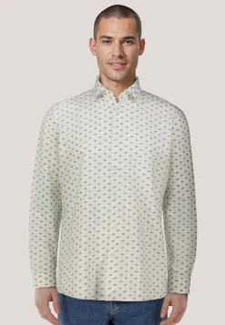 Herren Hemd mit Leinen VALERIO Modern Fit