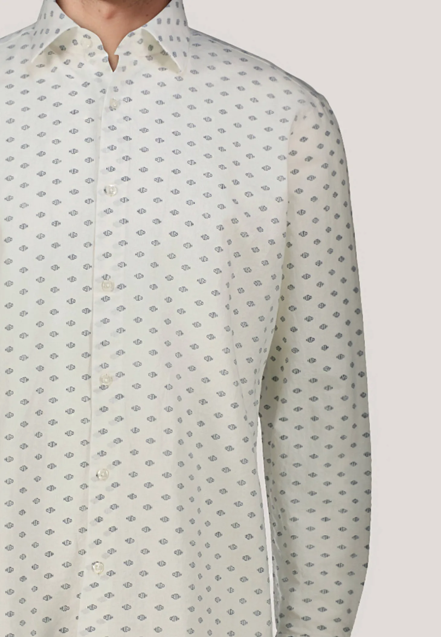 Herren Hemd mit Leinen VALERIO Modern Fit