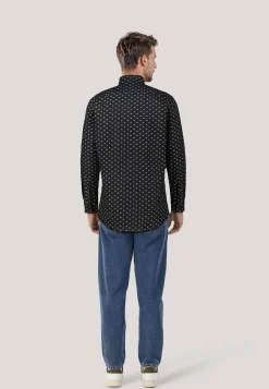 Herren Hemd mit Leinen VALERIO Modern Fit