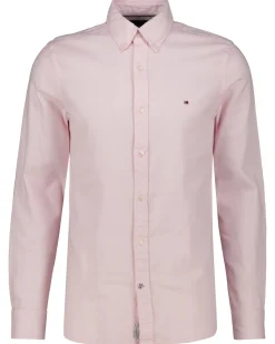 Herren Hemd NATURAL SOFT DOBBY Slim Fit Langarm