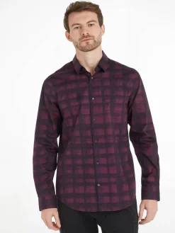 Herren Hemd POPLIN STRETCH AOP CHECK