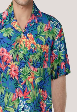 Herren Hemd TROPICAL PRINT SHIRT Relaxed Fit