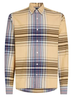 Herren Hemd XL OXFORD CHECK RF SHIRT Regular Fit Langarm