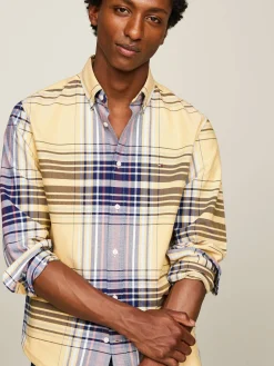 Herren Hemd XL OXFORD CHECK RF SHIRT Regular Fit Langarm