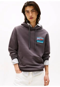 Herren Hoodie aus Baumwolle TJM REG DNA FLAG PLAY