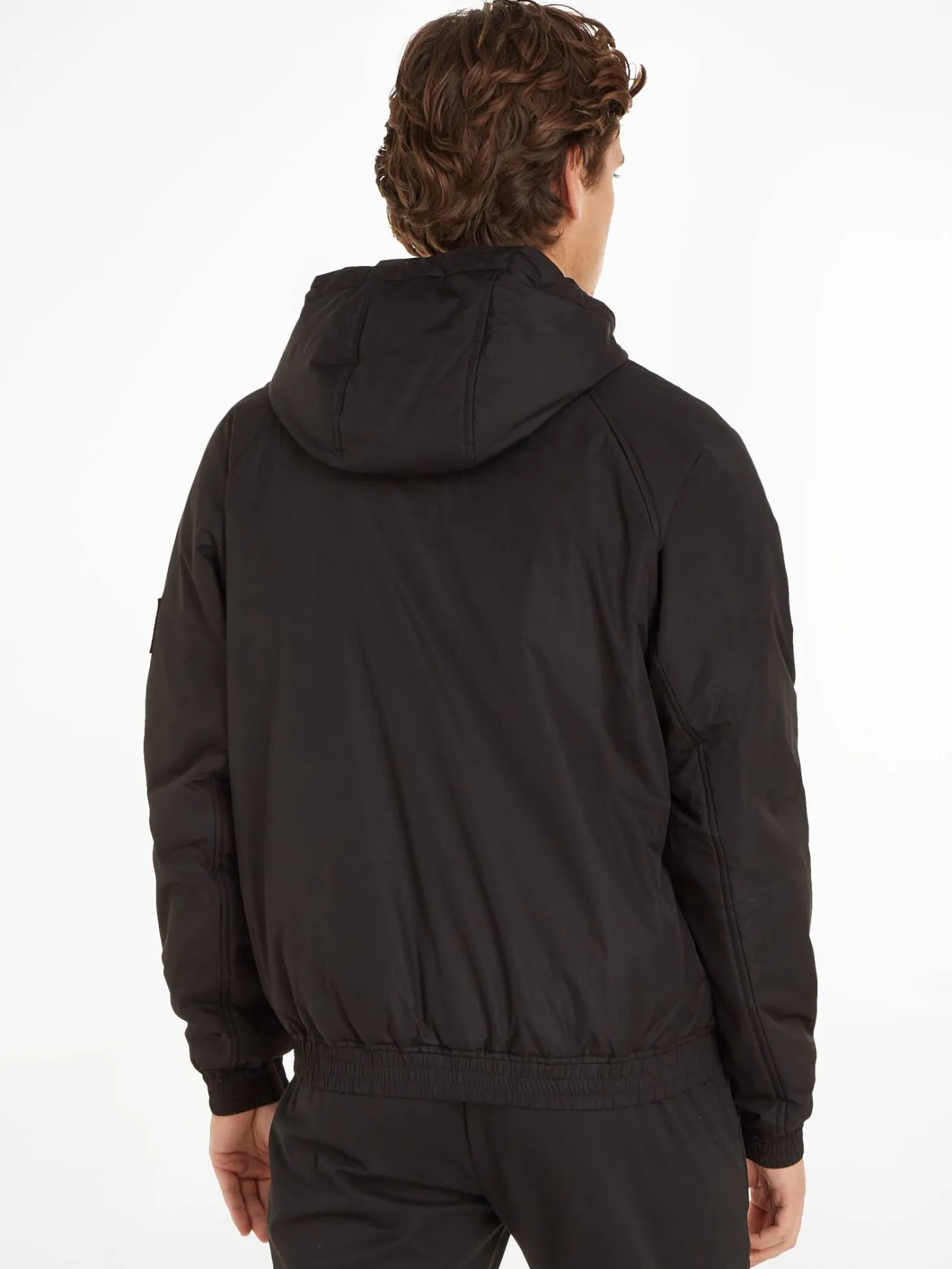 Herren Jacke PADDED HOODED HARRINGTON