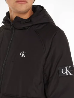 Herren Jacke PADDED HOODED HARRINGTON