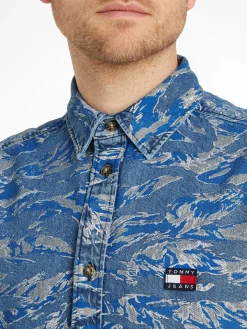Herren Jeanshemd TIGER CAMO
