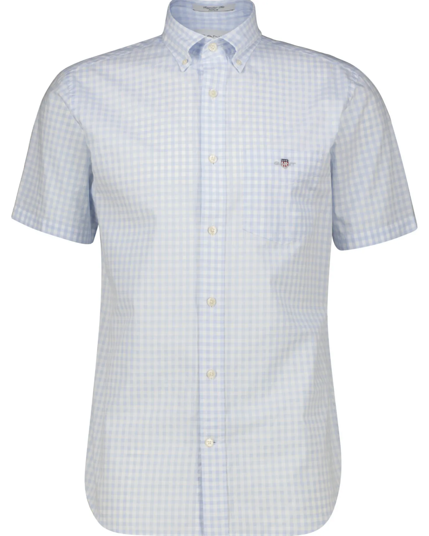 Herren Kurzarmhemd VICHY-KARO aus Popeline Regular Fit