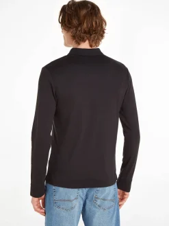 Herren Langarmshirt SMOOTH COTTON SLIM LS POLO