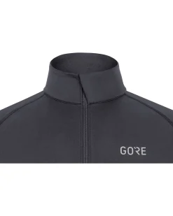 Herren Laufshirt M MID ZIP Slim Fit Langarm