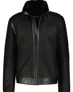 Herren Lederjacke SHELTER-DF mit Lammfell