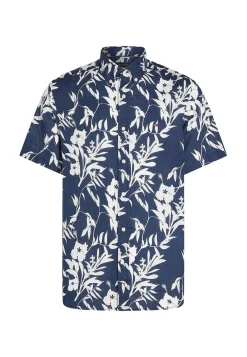 Herren Leinenhemd LINEN TROPICAL PRINT RF SHIRT Regular Fit