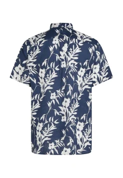 Herren Leinenhemd LINEN TROPICAL PRINT RF SHIRT Regular Fit