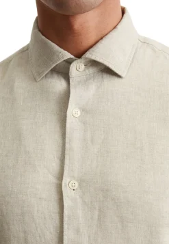 Herren Leinenhemd Shaped Fit
