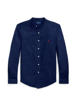 Herren Leinenhemd Slim Fit