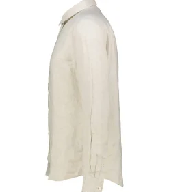 Herren Leinenhemd Slim Fit Langarm