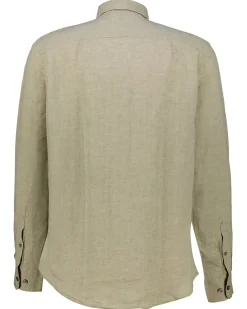 Herren Leinenhemd Slim Fit Langarm