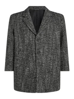 Herren Mantel mit Wolle HERRINGBONE