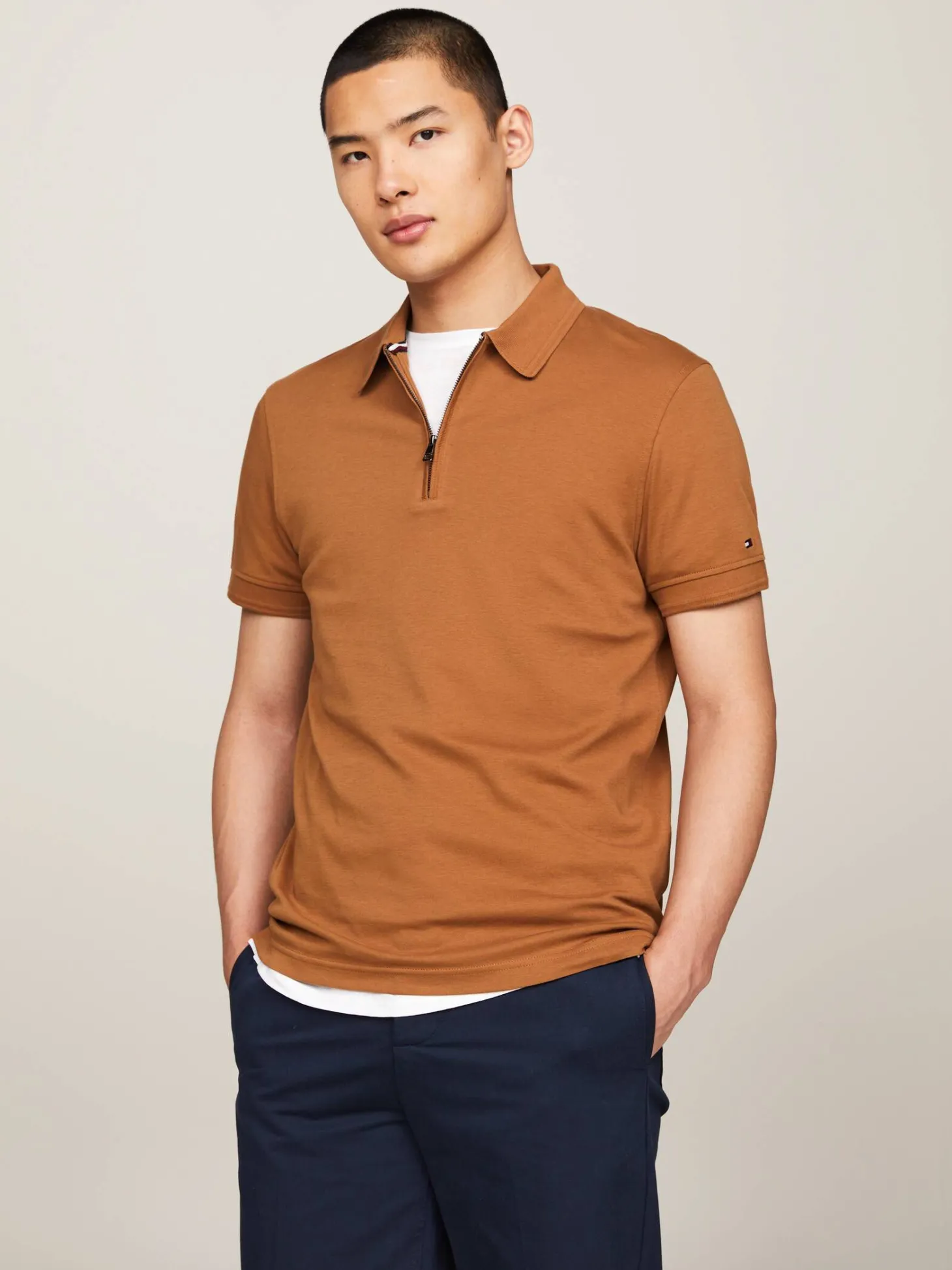 Herren Poloshirt INTERLOCK Slim Fit Kurzarm