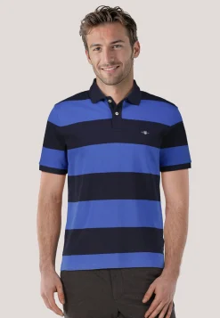 Herren Poloshirt aus Bio-Baumwoll-Pique BLOCK STRIPE