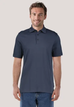 Herren Poloshirt aus Lyocell und Baumwolle H-PRESS