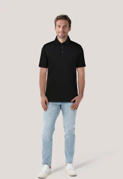Herren Poloshirt aus Lyocell und Baumwolle H-PRESS