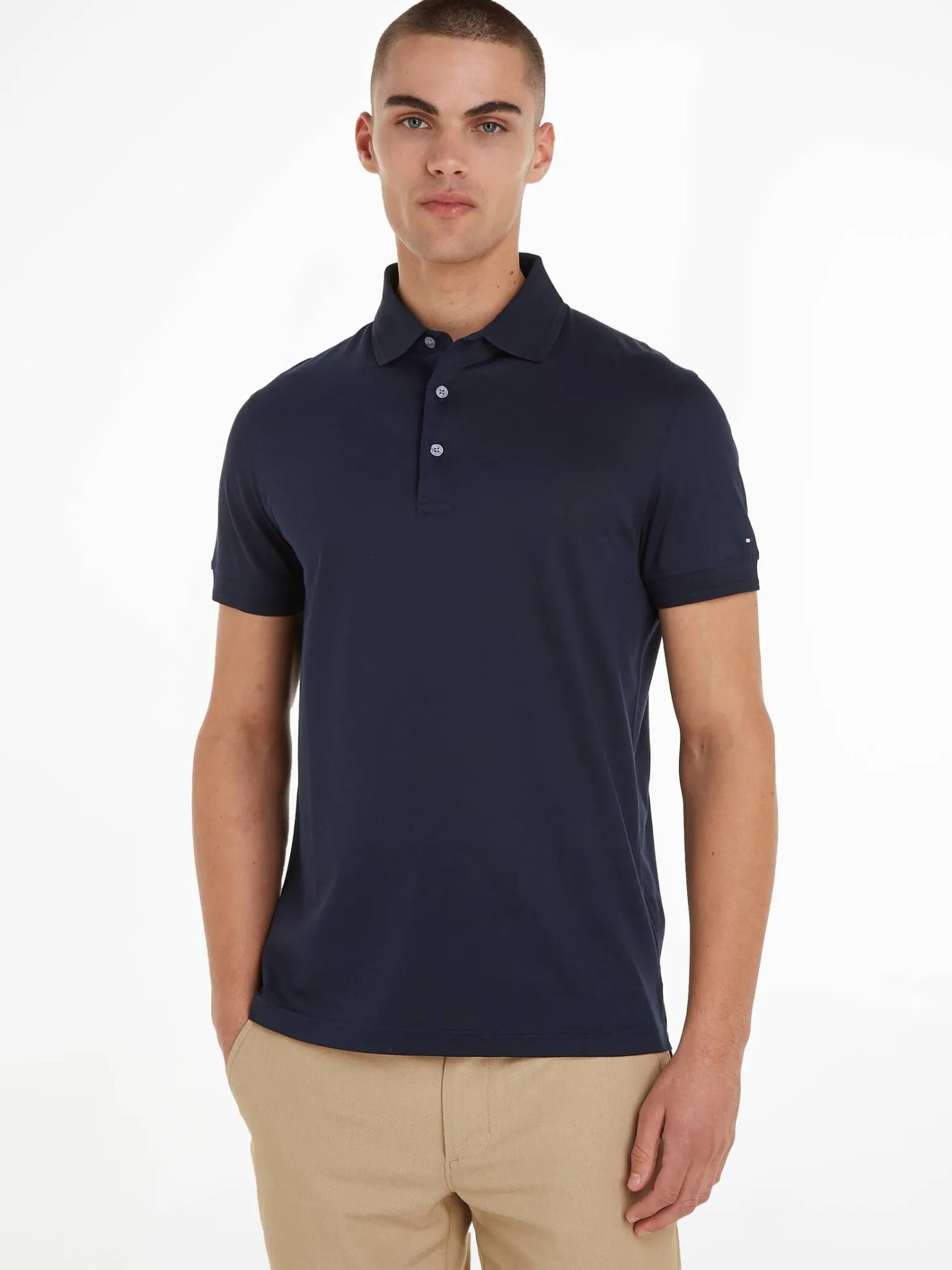Herren Poloshirt aus merzerisierter Baumwolle Slim Fit
