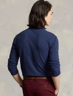 Herren Poloshirt Custom Slim Fit Langarm