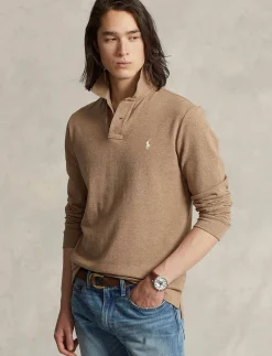 Herren Poloshirt Custom Slim Fit Langarm