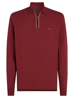 Herren Poloshirt LS ZIP RWB DETAIL REG POLO