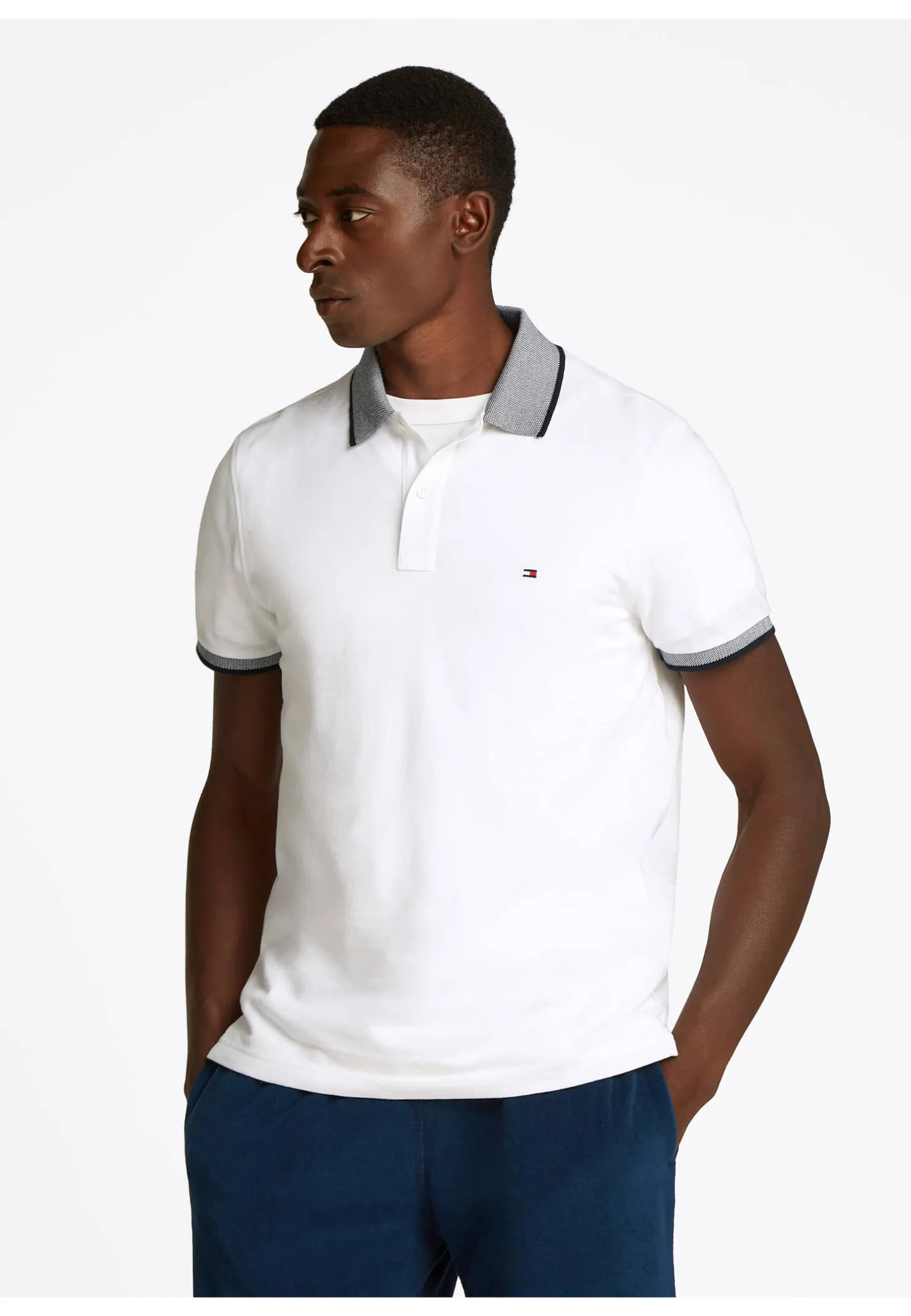 Herren Poloshirt mit Leinen LINEN REG POLO