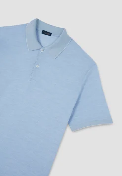 Herren Poloshirt mit Seide