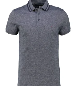 Herren Poloshirt PRETWIST MOULINE Slim Fit Kurzarm