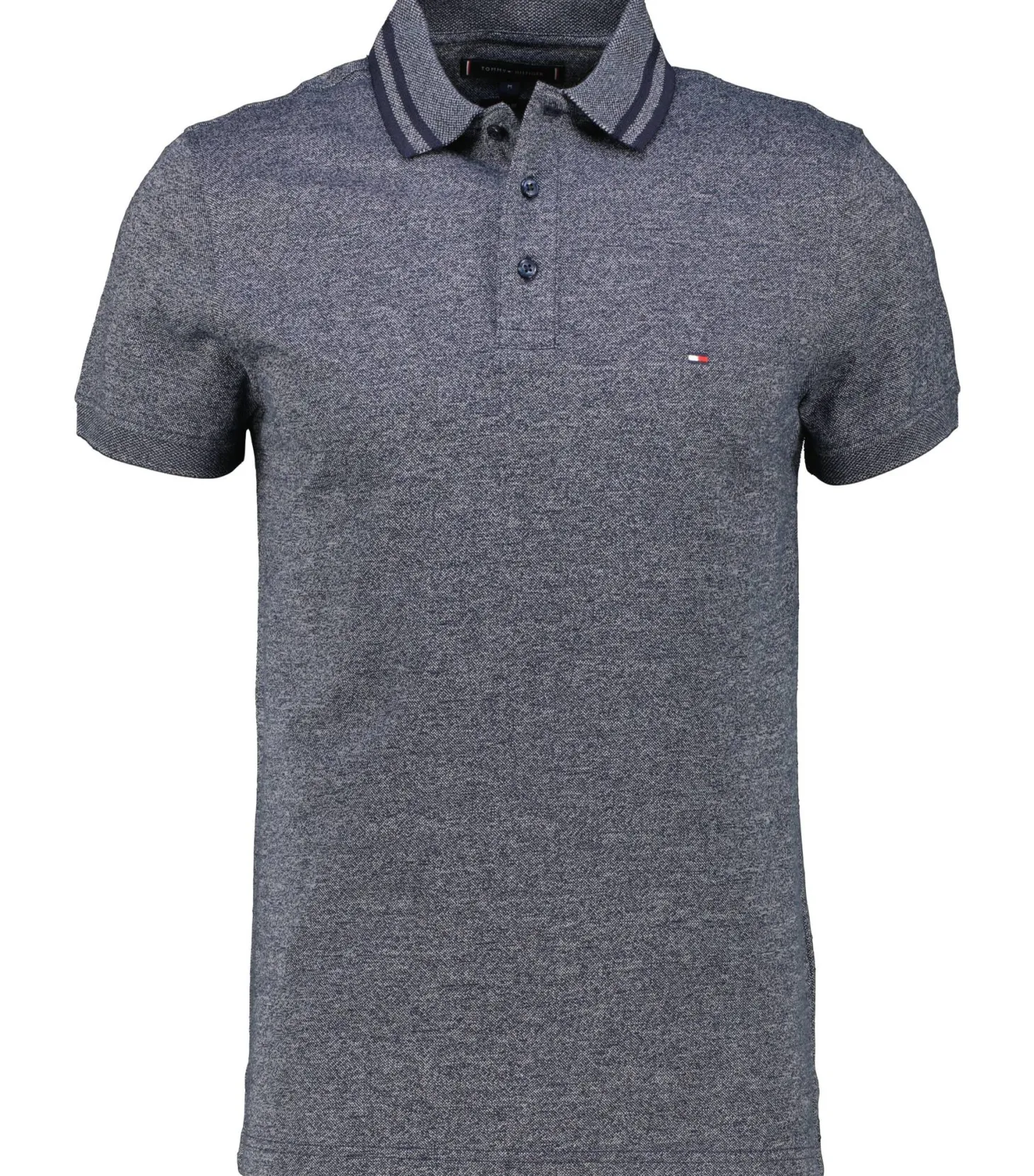 Herren Poloshirt PRETWIST MOULINE Slim Fit Kurzarm