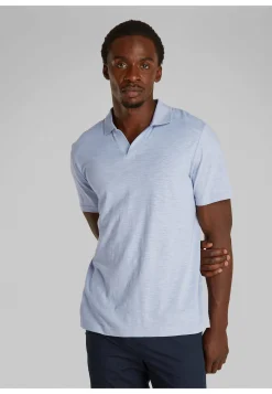 Herren Poloshirts aus Bio-Baumwolle und Leinen LINEN COTTON CUBAN COLLAR POLO