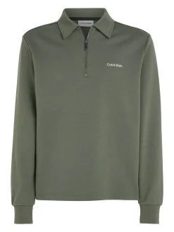 Herren Polo-Sweatshirt REPREVE mit Reißverschluss