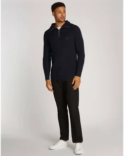 Herren Pullover mit Troyer-Kragen