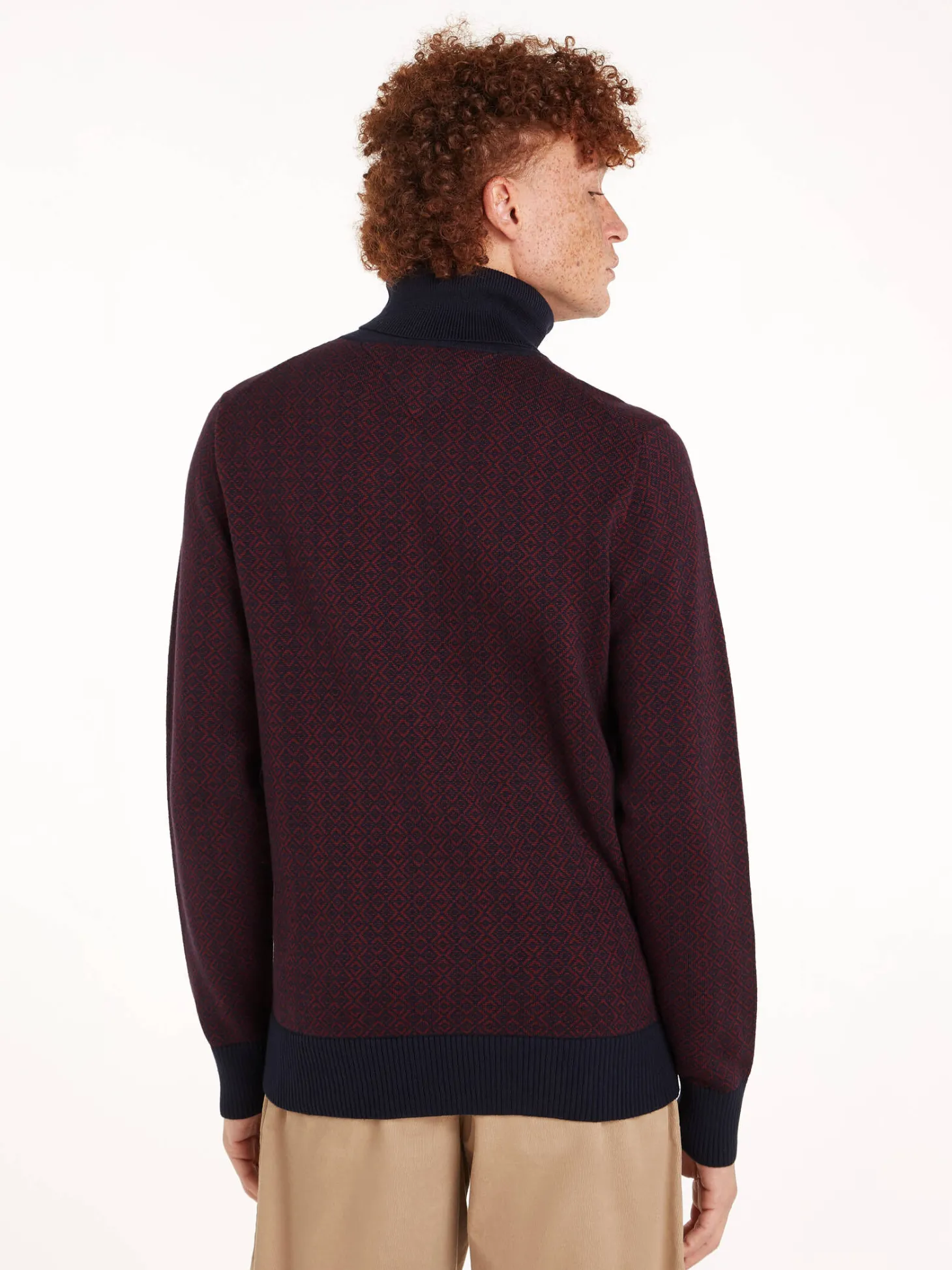 Herren Rollkragenpullover GIFTING 2 TONE FAIRISLE ROLL NK