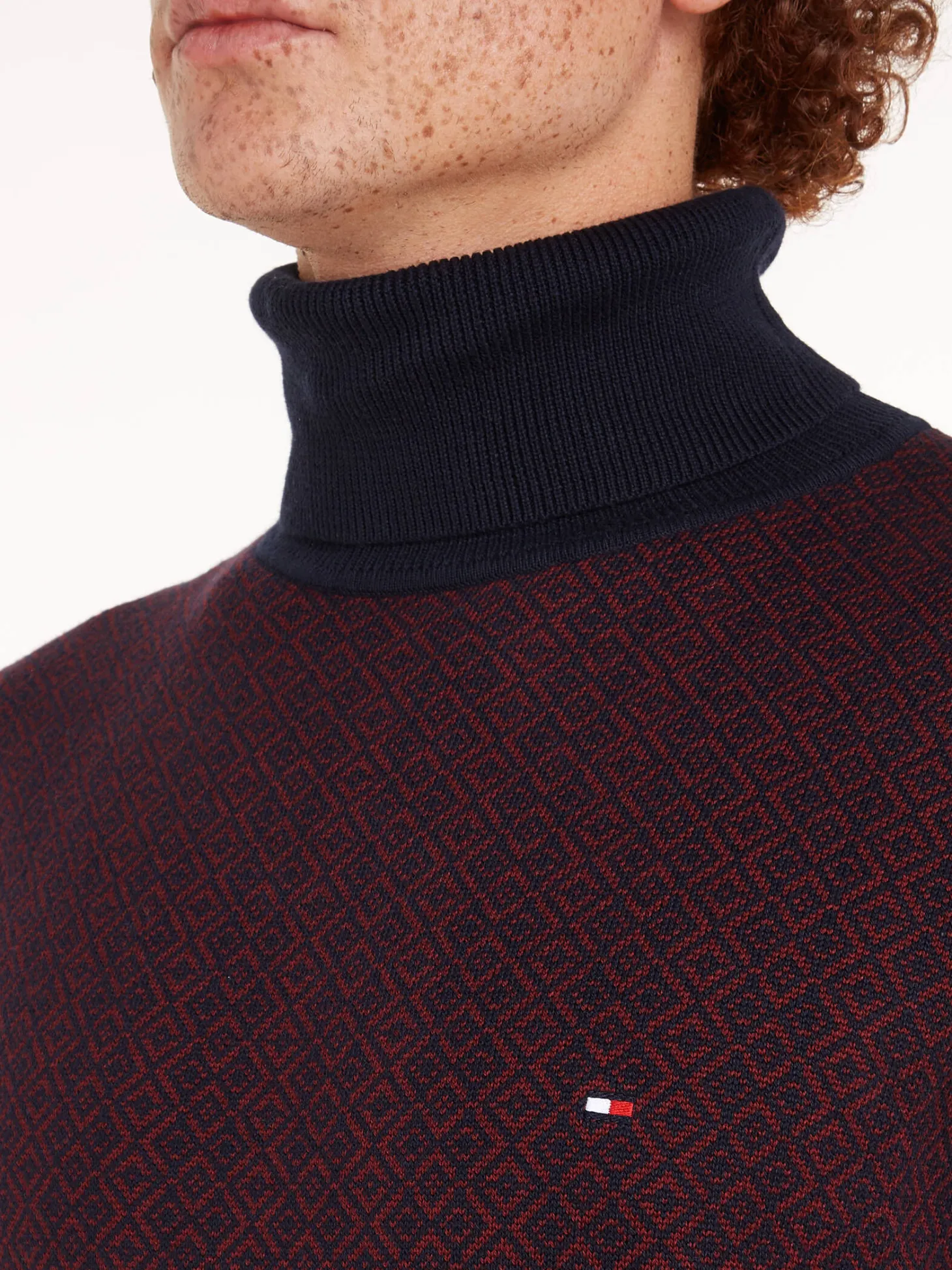 Herren Rollkragenpullover GIFTING 2 TONE FAIRISLE ROLL NK