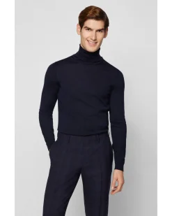 Herren Rollkragenpullover MUSSO-P aus Wolle