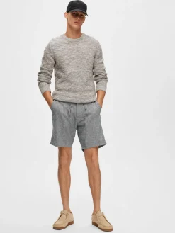 Herren Shorts SLHCOMFORT-BRODY LINEN SHORTS