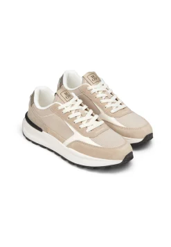 Herren Sneaker im Materialmix mit Leder
